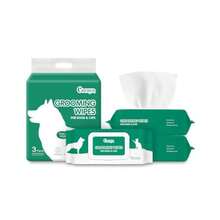 AFRT Disposable Wet Wipes For Dogs And Cats I 300 Wipes For Cleaning And Deodorizing - Plant-Based Hypoallergenic Pet Wipes For Puppies - Wipes For Paws Butt And Body - Fragrance Free - 如圖 - 查看 1