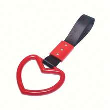 Heart-Shaped Car Rear Bumper Warning Pendant, JDM Bus Wristband Accessory, Left Side Placement, Durable Plastic Material - trắng - Xem 5