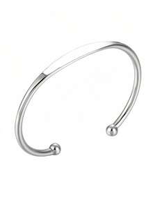 1 pieza Brazalete ajustable de acero inoxidable chapado en oro de 18K, regalo personalizado para esposo, hijo o padre, joyería para hombres, regalo de Navidad/cumpleaños para papá, esposo, novio