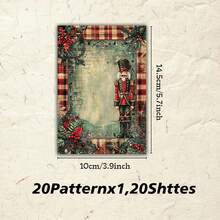 20 بطاقة بريدية قابلة للكتابة بموضوع جندي الجوز الكلاسيكي، بطاقات ديكور عيد الميلاد العتيقة بنماذج دمى الجندي، بطاقات تهنئة عيد الميلاد ورأس السنة، بطاقات هدايا عيد، بطاقات بريدية بتوضيحات رجعية، بطاقات تهنئة قابلة للإرسال، بطاقات ديكور أجواء العطلات، بطاقات بريدية بطراز عطلات أوروبي وأمريكي، بطاقات بريدية بنمط جندي كرتوني، بطاقات تهنئة عطلات - أطقم - مشاهدة 6