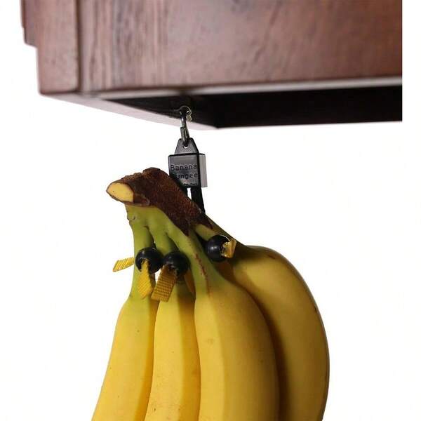 Banana Bungee Black Hanger Practical Stand And Rack Alternative Under Cabinet Hook Holds Single Or Bunch Made In USA