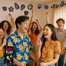 Snatch The Mic - Family Karaoke Game For 2-10 People - Bad Singer Board Game - 250 Lyrics Cards, Great For Fun Game Night, Birthday Parties, Family Reunion Icebreaker, Music Game, Family Card Game - Multicolor - View 7