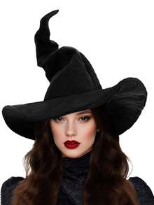 5PCS Witch Hat, Height 38cm/14.96in Width 37/14.57in Witch Costume Large Witch Hat For Adults And Teens Halloween Gifts Christmas Gifts, New Year Gifts Easter Gifts Party Favors Queue Toys 1 Novelty Cosplay Accessory Halloween Costume Party Christmas Masquerade Carnival Magician Hat Easter Gift Stuffed Bag Gift A Surprise