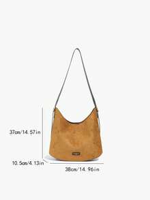 Niche Design Denim Underarm Tote Bag, 2025 New Large Capacity Shoulder Bucket Bag, Fashion