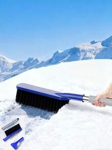Multifunctional Snow Brush & Ice Scraper Set - Extendable Handle, Detachable, Durable Car Snow Removal Tool, Won't Scratch Paint