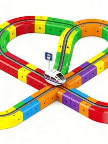 Electric High-Speed Rail Building Blocks, Mini Train, Assembly Toys For Children And Boys, Self-Driving, STEAM Educational Model, Birthday Gift