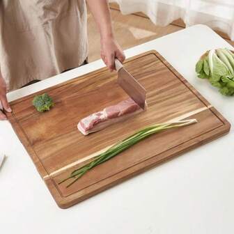 Tabla de cortar de madera ranurada redonda, tabla de cortar de madera rectangular, tabla para cocina y camping, bandeja de madera redonda, tabla de cortar de uso múltiple para la cocina, bandeja para alimentos, tabla de cortar duradera, plato de cena hecho a mano, tabla de uso múltiple, plato de cena de madera redondo, platos y bandejas, adecuado para fiestas y uso diario, tabla de cortar de cocina, utensilios de cocina, decoración y accesorios de cocina, Navidad, regalo de Navidad, accesorios de cocina, artículos esenciales de cocina, suministros de cocina, regalo de Año Nuevo, reunión de Año Nuevo