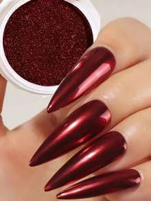 6 Boxes Christmas Chrome Nail Powder - Metallic Mirror Effect Nail Powder Set, Shiny Magic Mirror Effect Nail Glitter Dust For Nail Art Design Decoration