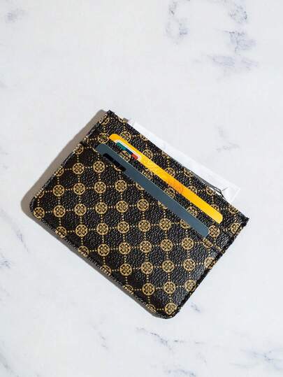 Carteira porta-cartões estilo vintage com vários compartimentos, minimalista, com textura requintada, ideal para homens e mulheres. Mini carteira, carteira pequena e porta-cartões.