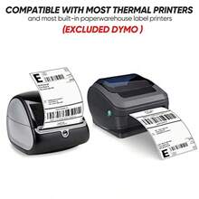 Pacific Mailer 4" X 6" Thermal Labels Direct Shipping Labels For Thermal Label Printer Perforated And Strong Adhesive Pack Of 500 - White - View 4