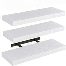 [1/2/4 件套 / 厚度 0.59 英寸 * 宽度 5.8 英寸 * 长度 15.7 英寸] 浮动壁挂式储物架，1 层浮动架，展示架，书架，相框装饰架，厨房香料瓶收纳架，办公室小雕像展示架，卧室床头柜装饰架，棕色/黑色/白色可选，适用于卧室/厨房/书房/客厅/浴室]