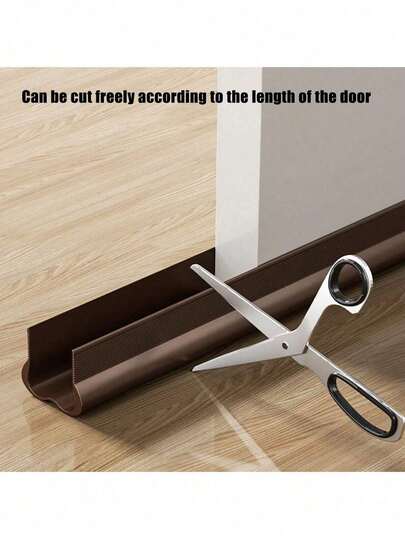 1pc Door Bottom Seal Strip, Door Window Gap Insulation Soundproof Weatherstrip, Bedroom Draft Stopper