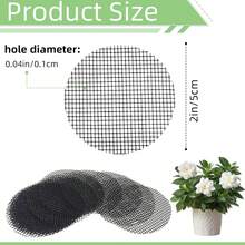 50pcs/100pcs Round Plant Support Net - Soil Retention And Drainage Protection, Suitable For Garden And Lawn Care
