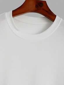 Disney طقم تيشيرت بأكمام طويلة وبنطال فضفاض واسع، مميز بتصميم ألوان سادة وطباعة رسومات خياطة، طراز كاجوال مناسب للارتداء اليومي والجري وغيرها من المناسبات، متعدد الاستخدامات للربيع والخريف - أبيض وأسود - مشاهدة 8