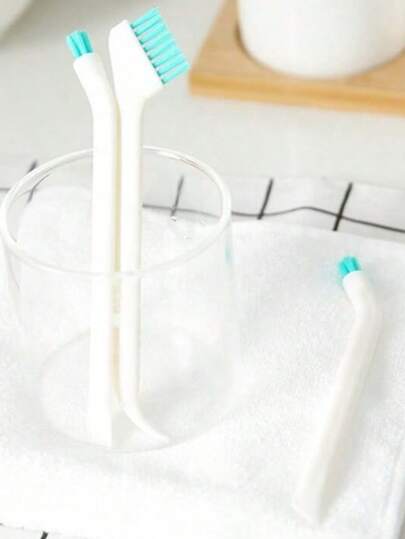 فرشاة تنظيف متعددة الوظائف لكوب وزجاجة الحليب، رأس مسطح وذات مقبض طويل، أداة تنظيف منزلية محمولة، 2 قطع