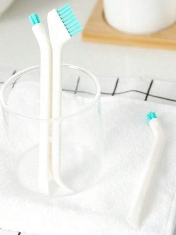 2 piezas Cepillo de limpieza multifunción para taza, botella de leche, cepillo plano portátil de mango largo para botellas, herramientas de limpieza del hogar