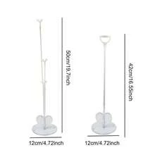 1pc Heart-Shaped Balloon Stand Base (Balloon Not Included), Bubble Ball Stick, Suitable For Wedding, Birthday Party, Christmas, Halloween, Thanksgiving, Back To School Decoration, Party Balloon Table Floating, Party Decoration