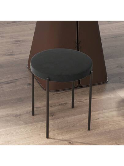 Pack Tafel Chairs Stackable Kitchen Cushion Chairs, Fluwelen Fabric Dining Zwart 41.5 46 Cm view 2