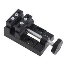 Mini Bench Vice Clamp Mini Flat Clamp Table Jaw Drill Press Vise Opening Parallel Table Vise For Watch Repairing Jewelry Walnut Nuclear Clip DIY Sculpture Grinding Craft Carving Bed Tools - Black - View 6