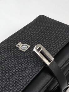 Women's Mini Handbag Wallet Chic Snap Closure Colorblock Soft PU Leather Long Wallet Multi-Functional Large Capacity Card Holder Zipper Coin Purse Lightweight & Fashionable For Women Wallet Purse Wallet - Black - View 4