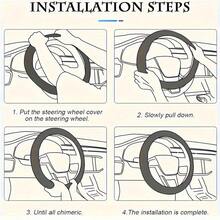 1 pezzo Coprivolante soffice, Coprivolante antiscivolo in pelliccia finta di visone caldo, Universale per auto