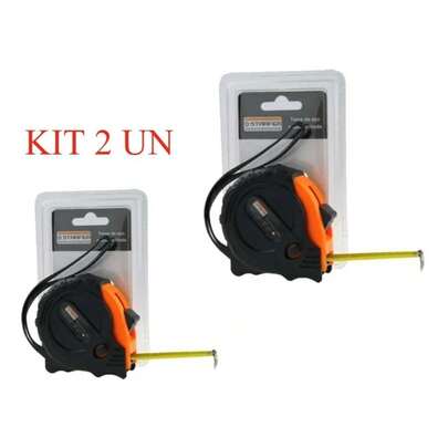 KIT 2 Trena De Aço 5 Metros X 19mm Emborrachada Starfer