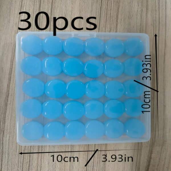 Shapeable Earplugs, 32dB Noise Reduction For Sleep & Swimming, Reusable, Waterproof, Blue, Universal Size – Pack Of 30