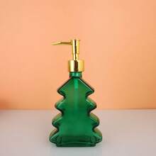 Dispensador de sabonete líquido em formato de árvore de Natal, frasco recarregável para sabonete líquido para mãos/corpo, presente de Natal, decoração para casa, item criativo para cozinha e banheiro - Multicolorido - Ver 8