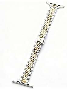 1pc Ultra & Series 10/9/8/7/6/5/4/3/2 Stainless Steel Slim Beaded Band