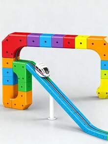 Electric High-Speed Rail Building Blocks, Mini Train, Assembly Toys For Children And Boys, Self-Driving, STEAM Educational Model, Birthday Gift