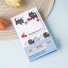 Cat Notes Combo Memo Stationery Message Notes Diary Plan Planning Notebook Pattern Sticky Marker Memo Pad Flag Self-Stick Note Bookmark Page Notes Kawaii Planner Paper Memo Sticker Index Tab Reminder Message Pad,School Supplies,Back To School