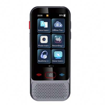 Dispositivo traductor de idiomas Bisofice, interprete de voz portátil en 139 idiomas extranjeros, soporte para traducción de texto/traduación de fotos