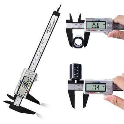 Sendowtek Calibrador Digital Electrónica Calibrador de Pantalla Vernier Digital Inoxidable Pie de Rey Digital con Conversión Entre 15 cm/6'' con Pantalla LCD para Accesorios Electrónicos y Joyas