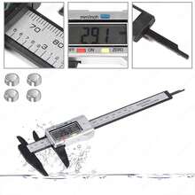 Sendowtek Calibrador Digital Electrónica Calibrador de Pantalla Vernier Digital Inoxidable Pie de Rey Digital con Conversión Entre 15 cm/6'' con Pantalla LCD para Accesorios Electrónicos y Joyas - 1 - Ver 6