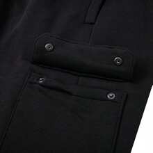 Under Armour Men's Essential Flc Cargo Pant, Black Knit Fleece Training Sweatpants 1380376-001 - Black - View 6