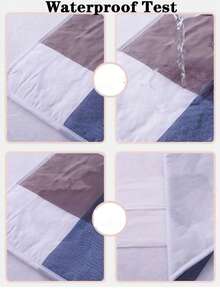 Tấm lót chống thấm 4 lớp có thể tái sử dụng, tấm bảo vệ nệm cỡ lớn, tấm lót giường chống thấm có thể giặt được dành cho phụ nữ trong kỳ kinh nguyệt, người già và thú cưng, tấm lót nệm dày thấm hút chống thấm cho viện dưỡng lão, ký túc xá, vệ sinh. - Nhiều màu - Xem 3