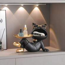 Soporte decorativo de perro de la suerte de Feng Shui de lujo para la entrada, sala de estar, dormitorio, gabinete de TV, regalo de inauguración de la casa, decoración del hogar - Multicolor - Ver 10