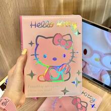 1 Notebook/Sanrio KT Cat Full-Color Page A6 Notebook Leather High Appearance Cute Cartoon Notebook, School Student Diary Notebook - Suitable For Holiday Parties, Christmas Gifts, Prizes - Multicolor - View 4