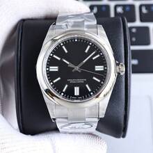 Factory Low Price Cross-Border Dropshipping Laojia Consumable Series Fully Automatic Mechanical Men's Watch Station West Source Micro Business Wholesale - White Shell Blue Surface - View 3
