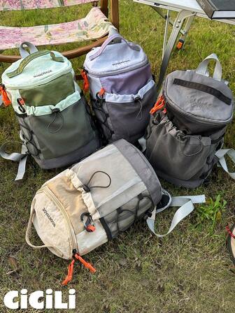 1 Pc Large Capacity Hiking Backpack. Hiking Multi Compartments Backpack.Lightweight Outdoor Backpack.Fixable Water Bag And Trekking Pole.Unisex Practical Gym Bag.Color Contrast Vest Backpack.Large Capacity Light Gray Outdoor Rucksack. Multi-Compartment Adventure Pack For Camping And Travel., School Backpack