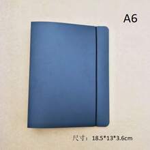 A4/A5/A6/A7 Minimalist Black Matte PP Plastic Binder Rings - Black - View 7