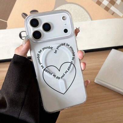 Stilvolles und kreatives schwarzes herzförmiges Linienmuster Handyhülle ist kompatibel mit iPhone 17 16 15 14 13 ProMAX Fashion 11 Weichkantige hintere Abdeckung Schutzabdeckung Fallbeständigkeit für Samsung Galaxy s22, s23, s24, s25 Plus Ultra