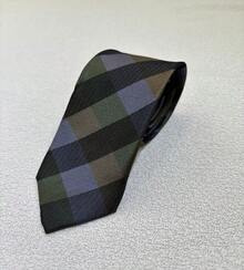 Ties For Grooms And Groomsmen At Weddings, Conferences And Other Events. Slim Checkered Pattern (5.5cm) - Màu xanh lá cây đậm - Xem 2