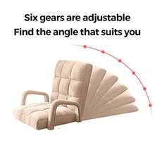 Foldable Lounge Cushion Adjustable Floor Lazy Recliner Chair With Armrest In Stylish Khaki - Perfect For Cozy Evenings, Relaxing Reading Nooks, And Outdoor Gatherings - Versatile Seating Solution For Home, Garden, And Camping - Enhance Your Comfort With Ergonomic Design And Chic Aesthetic - Ideal For Fall Gatherings, Movie Nights, And Weekend Relaxation - Elevate Your Space With This And Functional Furniture Piece - Khaki - View 3