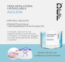 DEF Cera Depilatoria al Miele, Titanio e Azulene in Barattolo da 400ml – Per Scaldacera – Uso Professionale e Domestico