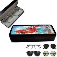 1 件/8 件水晶艺术眼镜盒套件，5D DIY 花卉猫咪红腹灰雀钻石画设计，独特形状水晶人造钻石部分马赛克工艺，钻石画艺术眼镜盒套装，钻石艺术眼镜收纳盒，适合成人，方便的旅行太阳镜收纳盒，送给家人和朋友的时尚艺术礼物 - 彩色 - 查看 25