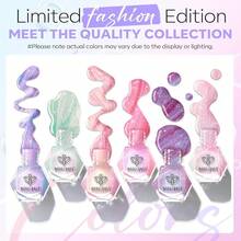 Press On False Nails - White Pink Purple Blue - View 2