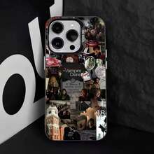 Funda para V-Vampire D-Diaries (Compatible con 17, 16, 15, 14, 13, 12, 11, Pro, Max, Plus, E, Air) Cubierta de TPU Negra phone17 Air - z5 - Ver 5