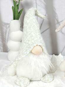 1pc Nordic Style Knitted Faceless Doll Ornament, High-End Knitted Faceless Doll, A Good Choice For Home Decoration Gifts During Christmas Season, The Best Choice For Valentine's Day Gifts, And A Good Decoration Item For Home Holiday Atmosphere - Multicolor - View 11