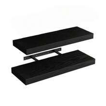 [1/2/4 件套 / 厚度 0.59 英寸 * 宽度 5.8 英寸 * 长度 15.7 英寸] 浮动壁挂式储物架，1 层浮动架，展示架，书架，相框装饰架，厨房香料瓶收纳架，办公室小雕像展示架，卧室床头柜装饰架，棕色/黑色/白色可选，适用于卧室/厨房/书房/客厅/浴室]